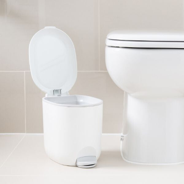 ADDIS 518503 trash can Oval White, Metallic - image 3