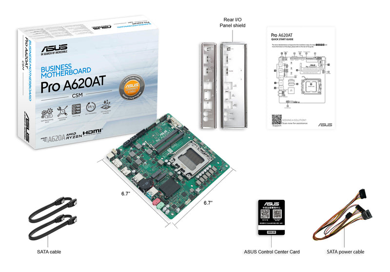 ASUS 90MB1L5M-M0EAYC motherboard AMD A620A Socket AM5 mini ITX