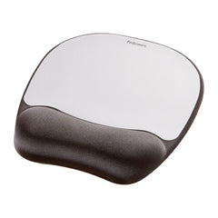 Fellowes Memory Foam Mousepad Wrist Support Black
