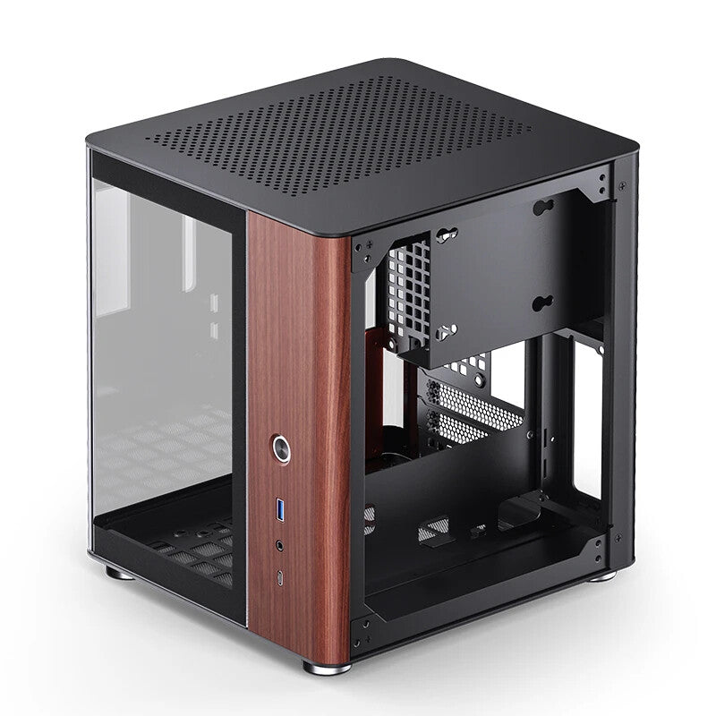 Jonsbo TK-0 BLACK computer case Black, Wood - image 12