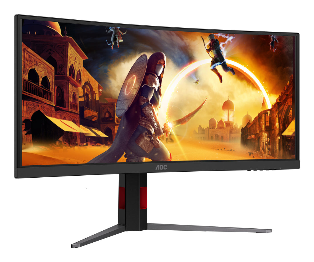 AOC G4 CU34G4ZCA computer monitor 34" 3440 x 1440 pixels Wide Quad HD Black, Red - image 12
