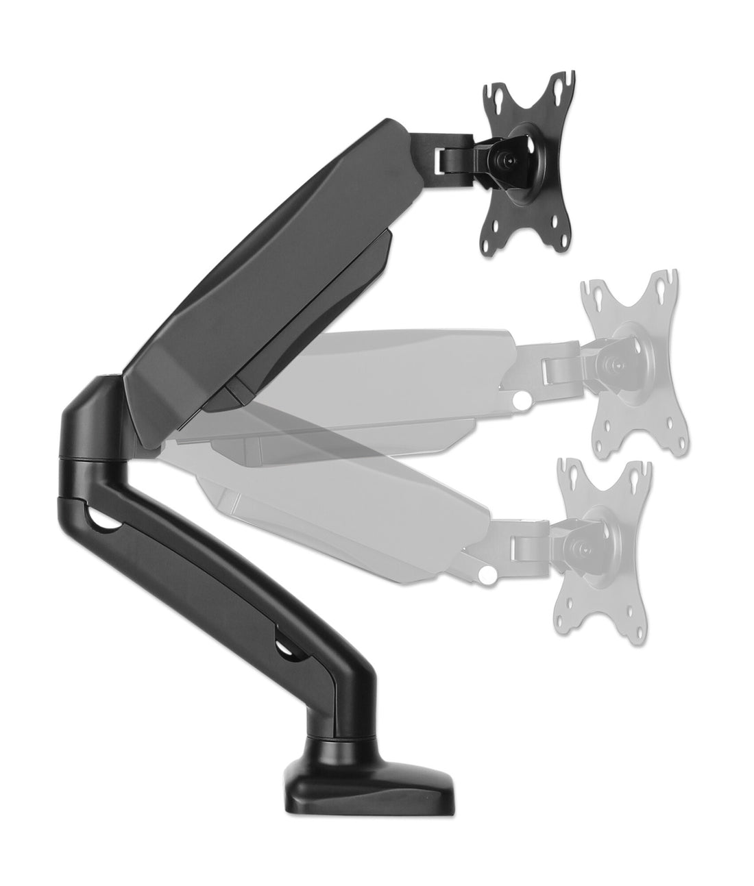 Manhattan Desk Mount for TV & Monitors (Full Motion Spring), For screens 13" to 27", C-Clamp or Grommet - image 3