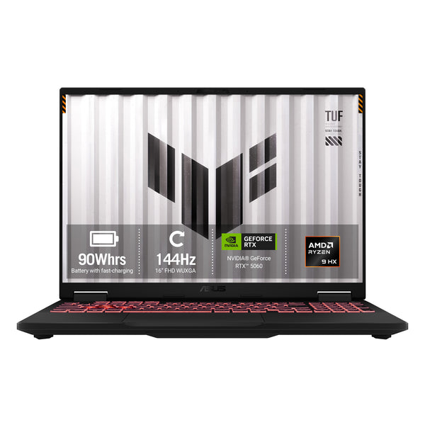 ASUS TUF Gaming A16 16" Gaming Laptop (90NR0MC1-M006U0) - AMD Ryzen 9 8940HX, 16GB RAM, 1TB SSD, NVIDIA GeForce RTX 5060, Windows 11 Home