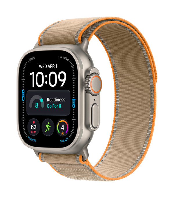 Apple Watch Ultra 4 GPS + Cellular 49mm Natural Titanium Case with Sand Trail Loop - S/M
