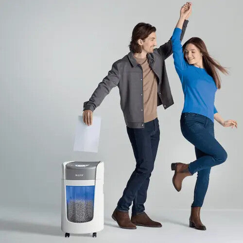 Leitz IQ OptiMax Home Office 225 paper shredder Micro-cut shredding 22.3 cm White, Grey - image 9
