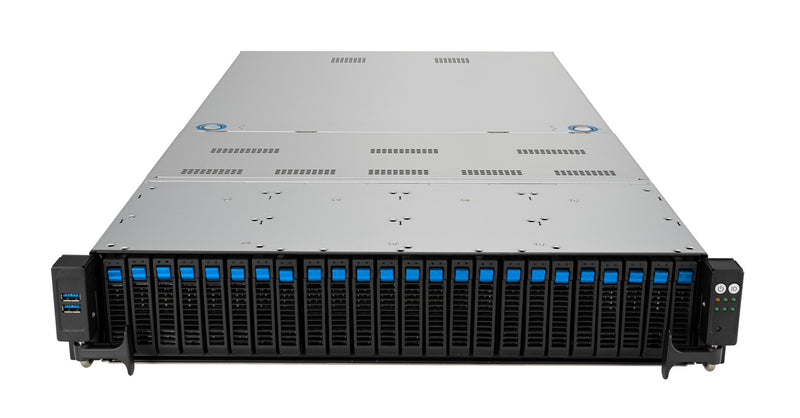 ASUS RS720A-E12-RS24U Socket SP5 Rack (2U) Black, Silver