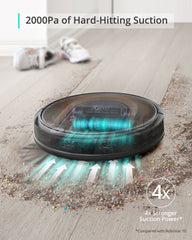 Eufy by Anker, RoboVac G30 Hybrid, Robot Vacuum with Smart Dynamic Navigation 2.0, 2-in-1 sweep and mop, 2000Pa Suction, Wi-Fi, Boundary Strips