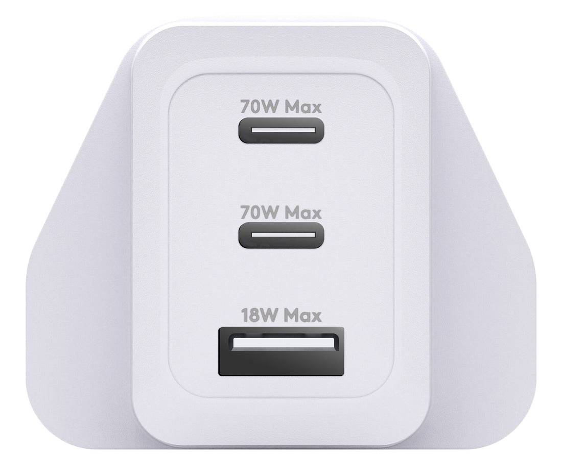 dbramante1928 IT - UK W. Charger - 2xUSB-C 70W + 1xUSB-A - WHT - image 3