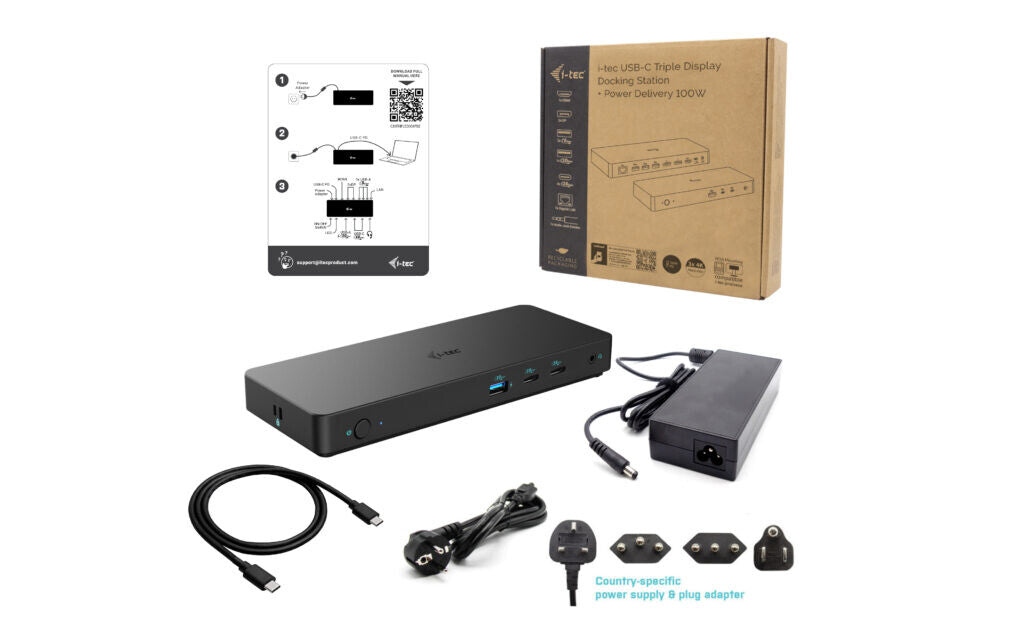 i-tec USB-C Triple Display Docking Station Gen 2 Pro + Power Delivery 100W - image 4