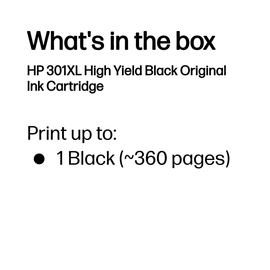 HP 301XL High Yield Black Original Ink Cartridge - image 4