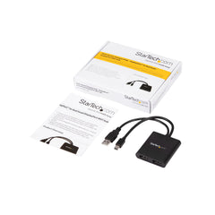 StarTech.com 2-Port Multi Monitor Adapter - Mini DisplayPort to 2x DisplayPort MST Hub - Dual 4K 30Hz - Video Splitter for Extended Desktop Mode on Windows PCs Only - mDP 1.2 to 2x DP