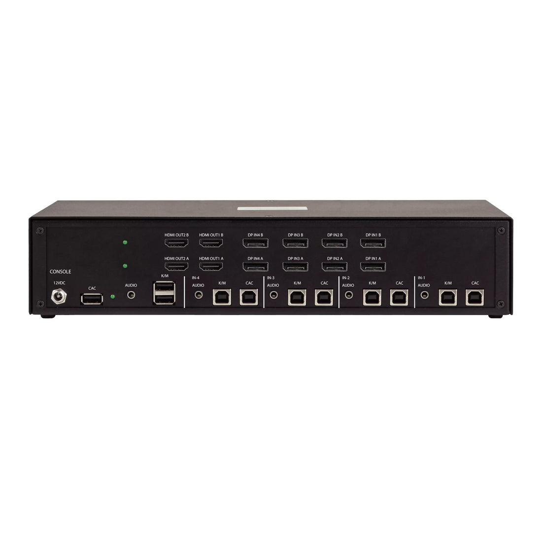 StarTech.com Secure 4-Port Quad-Monitor KVM Switch, 2x DisplayPort In to 4x HDMI Out, 4K 60Hz, NIAP 4.0 - image 2