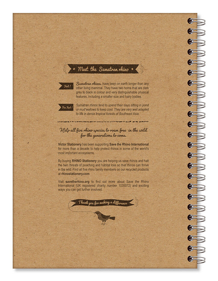 RHINO SRTWA5-8-P writing notebook A5 160 sheets Light brown - image 3