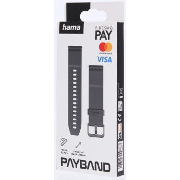 Hama 00178657 smart wearable accessory Band Black Silicone