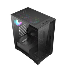 VIDA VETRO-BLK computer case Tower Black