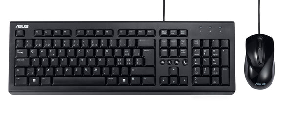 ASUS U2000 + Mouse Set keyboard Mouse included Home USB QWERTY UK English Black