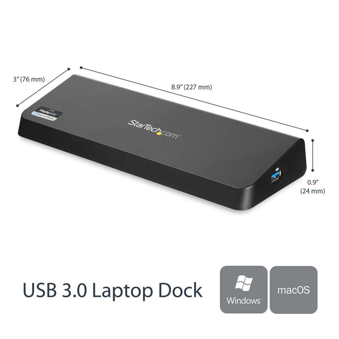 StarTech.com USB 3.0 Docking Station Dual Monitor with HDMI & 4K DisplayPort - USB 3.0 to 4x USB-A, Ethernet - image 8