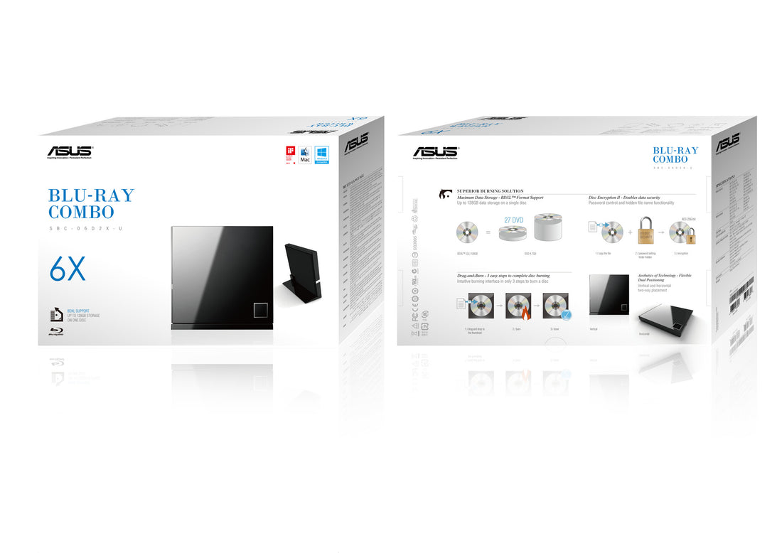 ASUS SBC-06D2X-U optical disc drive Blu-Ray DVD Combo Black - image 3
