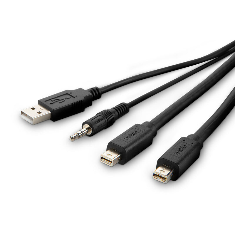Belkin F1DN2CCBL-MP10T KVM cable Black 3 m
