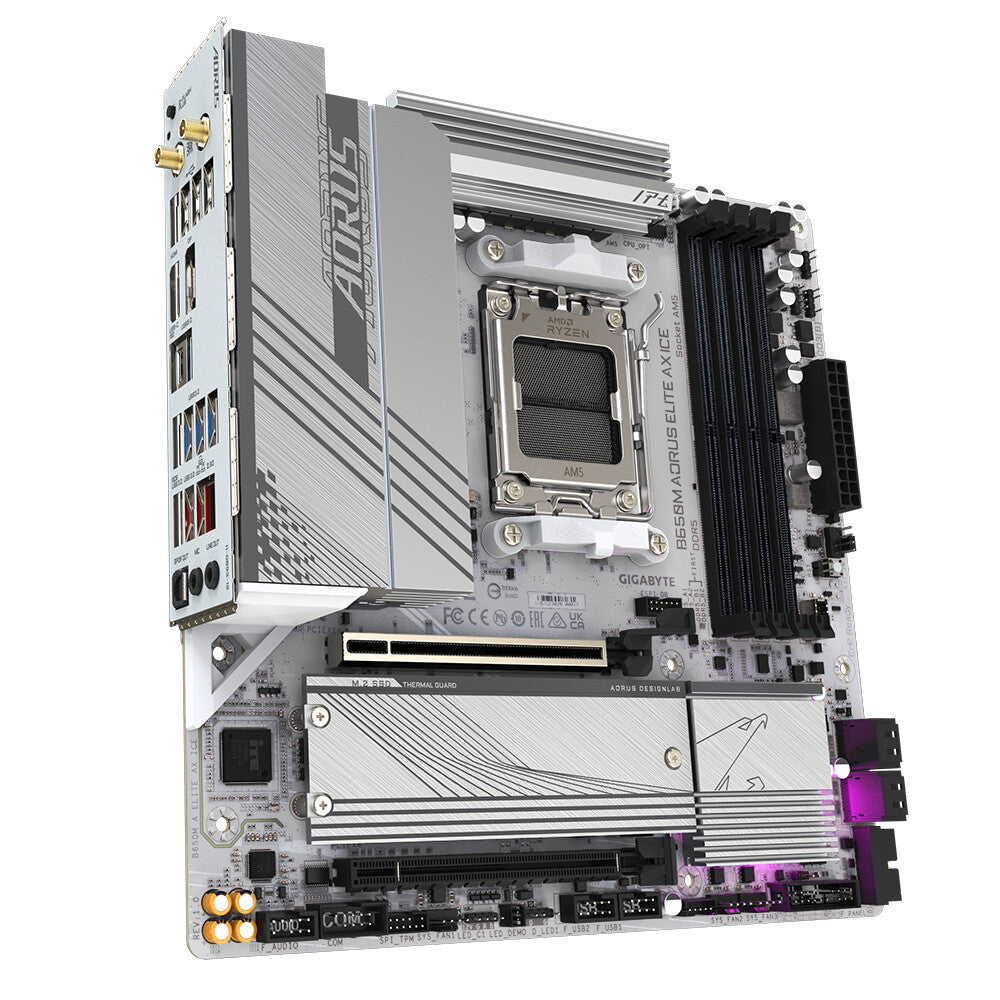 GIGABYTE B650M AORUS ELITE AX ICE Motherboard - image 3