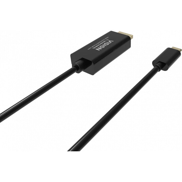 Vision TC 2MUSBCDP8K/BL DisplayPort cable 2 m USB Type-C Black - image 4