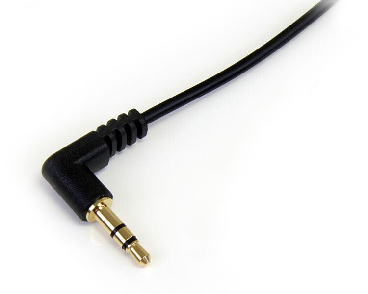 StarTech.com 1 ft Slim 3.5mm to Right Angle Stereo Audio Cable - M/M - image 2