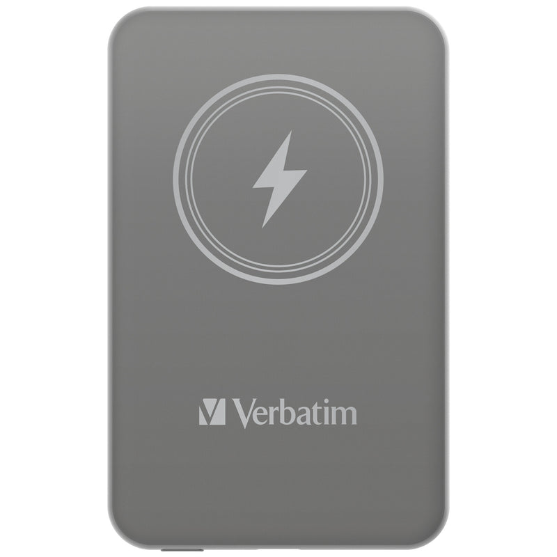 Verbatim Charge 'n' Go Magnetic Wireless Power Bank 5000mAh Grey