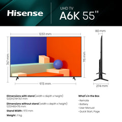Hisense 55A6KTUK TV 139.7 cm (55