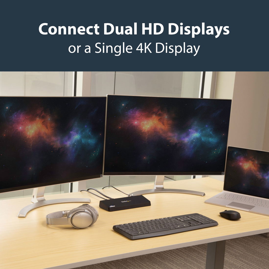 StarTech.com USB 3.0 Docking Station Dual Monitor with HDMI & 4K DisplayPort - USB 3.0 to 4x USB-A, Ethernet - image 10