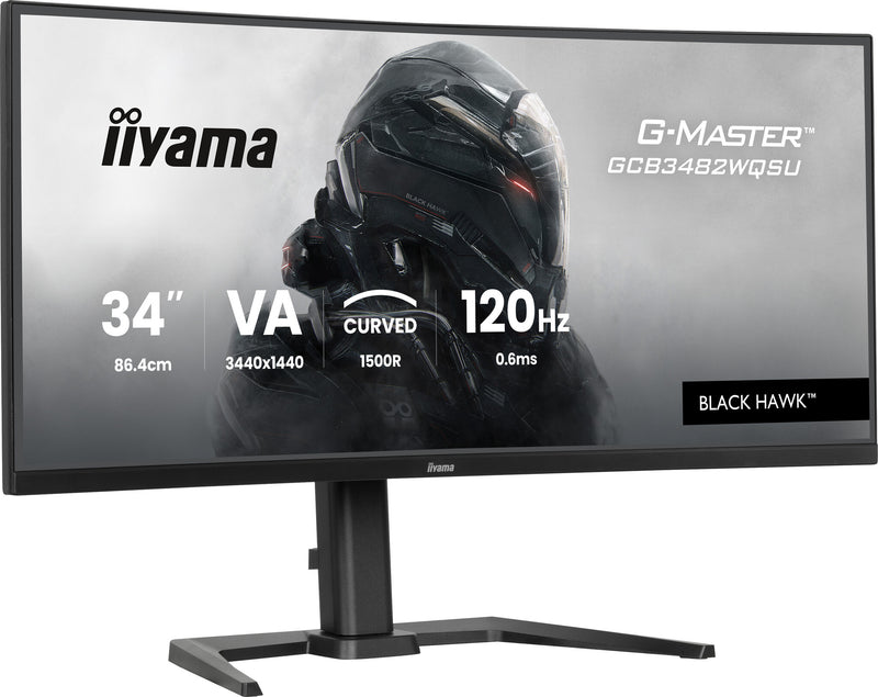 iiyama G-MASTER 34" UWQHD 120Hz Curved Gaming Monitor (GCB3482WQSU-B1)
