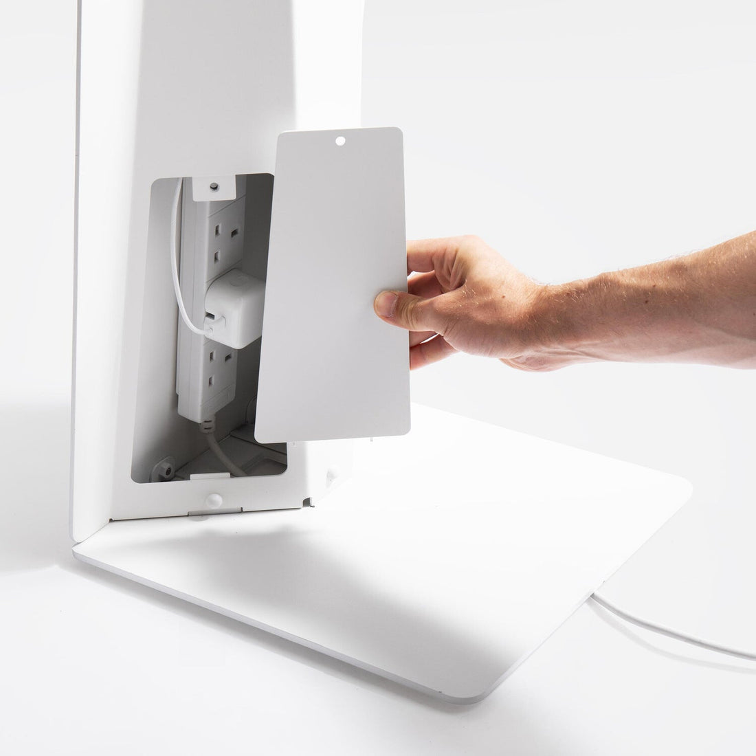 Bouncepad Wing + Brother Printer Mount tablet security enclosure White 13" - image 3