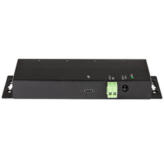 StarTech.com 4 Port USB C Hub 10Gbps - Metal Industrial USB-C Hub - 2x USB-C & 2x USB-A - ESD Surge Protection - USB-C or USB-A Host - Self-Powered Mountable USB 3.2 Gen 2 Type-C Hub