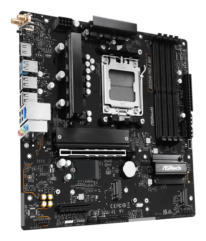 Asrock A620AM PRO-A WIFI motherboard AMD A620 Socket AM5 micro ATX
