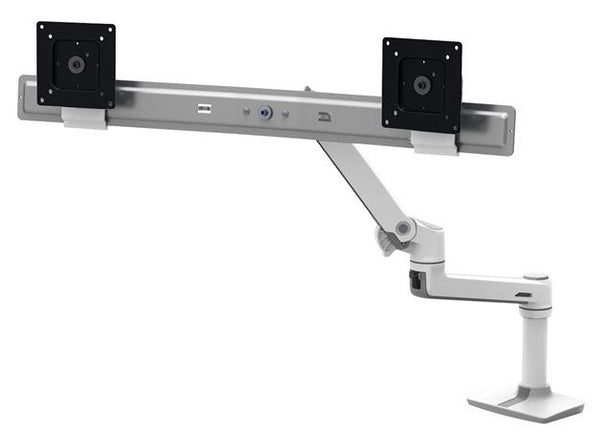 Ergotron LX Series 45-522-216 monitor mount / stand 63.5 cm (25") Desk Black, White