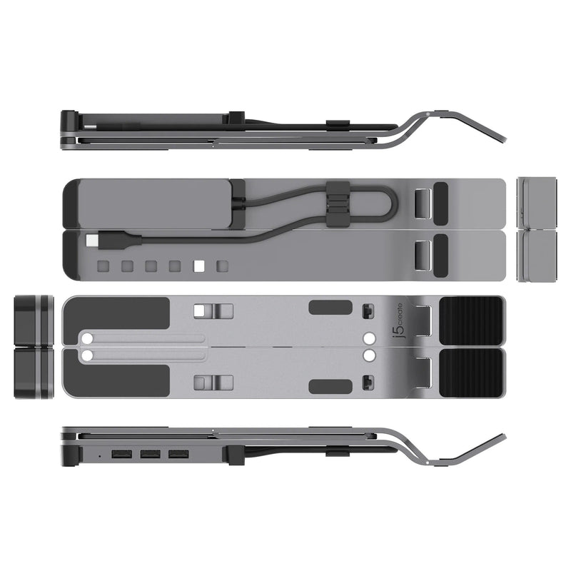 j5create JTS223-N Laptop Stand with USB™ 4-Port Hub