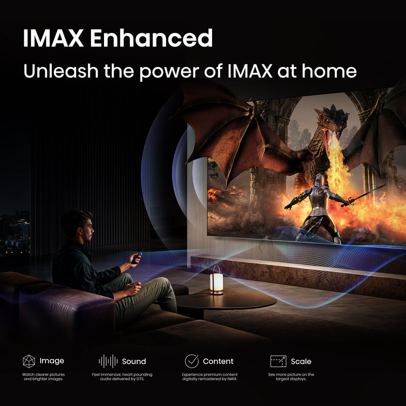 Hisense 55" A85QTUK OLED Smart AI TV with Freely