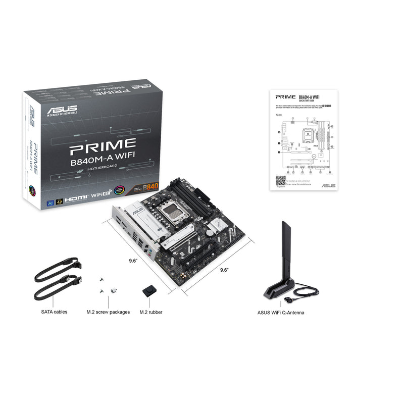 ASUS PRIME B840M-A WIFI AMD B840 Socket AM5 micro ATX