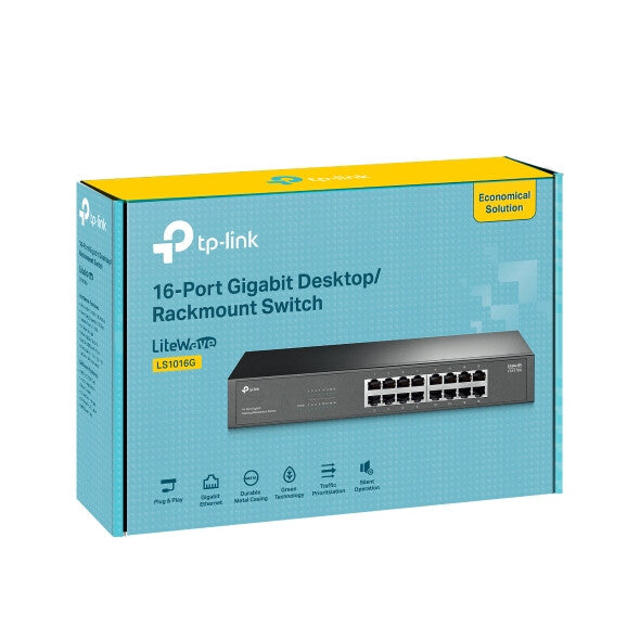 TP-Link LS1016G network switch Unmanaged Gigabit Ethernet (10/100/1000) Black - image 7