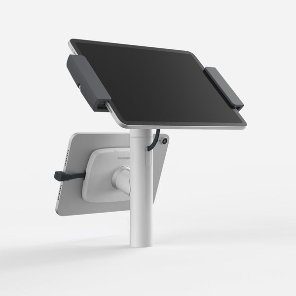 Bouncepad Clip Twin | Compatible with All USB-C Tablets | White