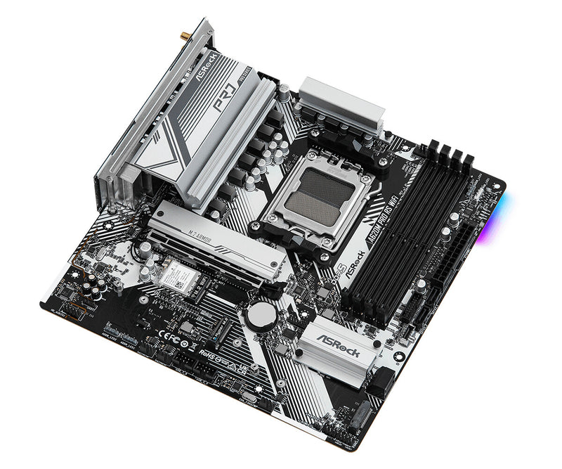 Asrock A620M Pro RS WiFi AMD A620 Socket AM5 micro ATX