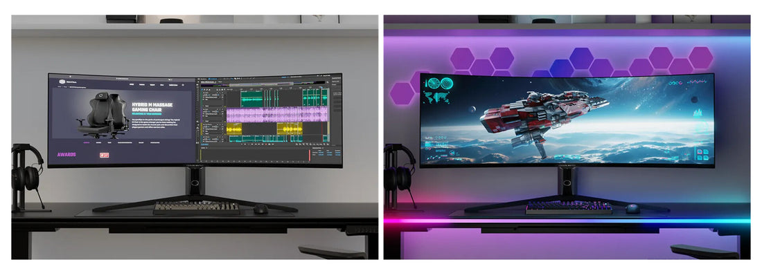 Cooler Master Gaming GP57ZS computer monitor 57" 7680 x 2160 pixels Dual UHD LCD Black - image 5
