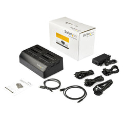 StarTech.com 4-Bay USB 3.1 to SATA Hard Drive Docking Station, 10Gbps USB Hard Drive Dock, External 2.5/3.5