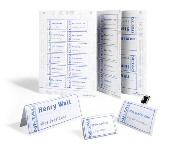 Durable for table place name holder Badge Inserts 61/122 x 150 mm - image 3