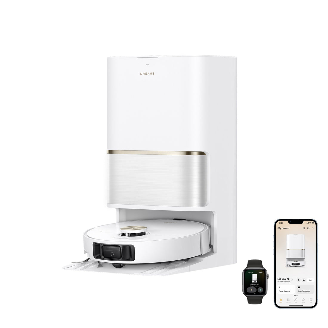 Dreame L50 Ultra AE White smart robot vacuum & mop