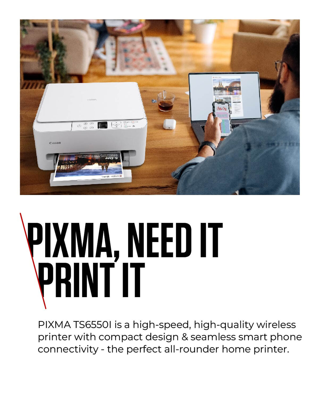 Canon PIXMA TS6550i Inkjet A4 1200 x 1200 DPI Wi-Fi - image 3