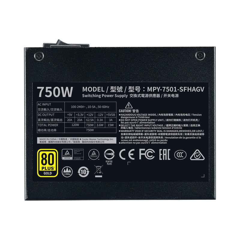 Cooler Master V750 SFX Gold power supply unit 750 W 24-pin ATX Black
