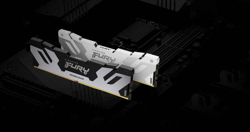 Kingston Technology FURY 64GB 6400MT/s DDR5 CL32 DIMM (Kit of 2) Renegade White XMP