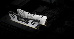 Kingston Technology FURY 64GB 6400MT/s DDR5 CL32 DIMM (Kit of 2) Renegade White XMP