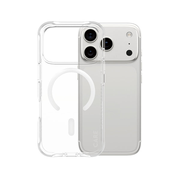 PanzerGlass CARE™ by ® Samba Case Transparent w. White MagSafe iPhone 18 Pro | 17 Pro | Bulk