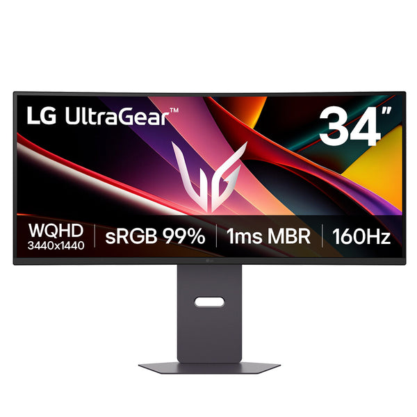 LG UltraGear 34" UltraWide QHD 160Hz Curved Gaming Monitor (34G600A-B)